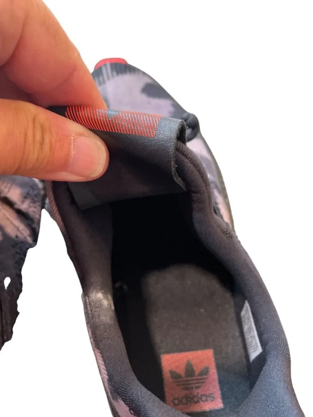 Adidas mens prophere bleached black camo roque denim sneakers sz 13 SKU 10481